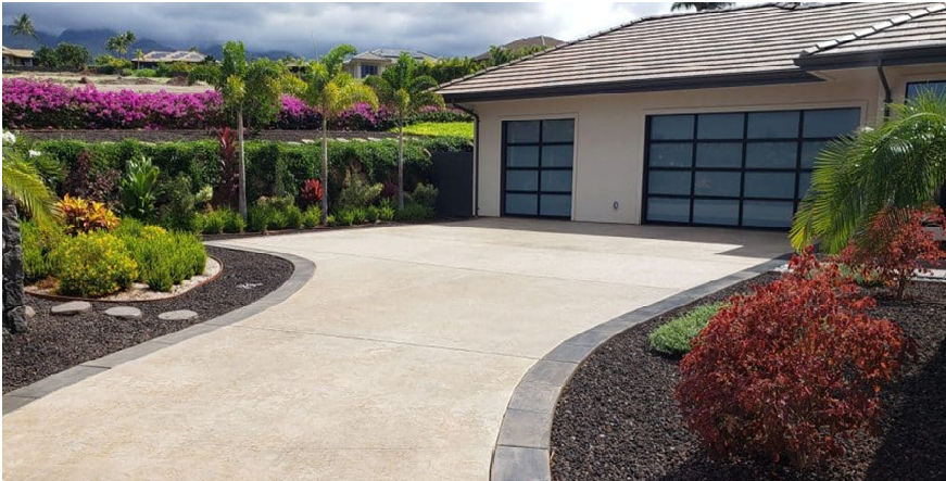 Innovative Textures and Colors in Custom Concrete Driveways