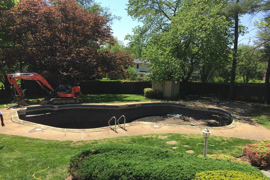 swimming pool removal in Dallas